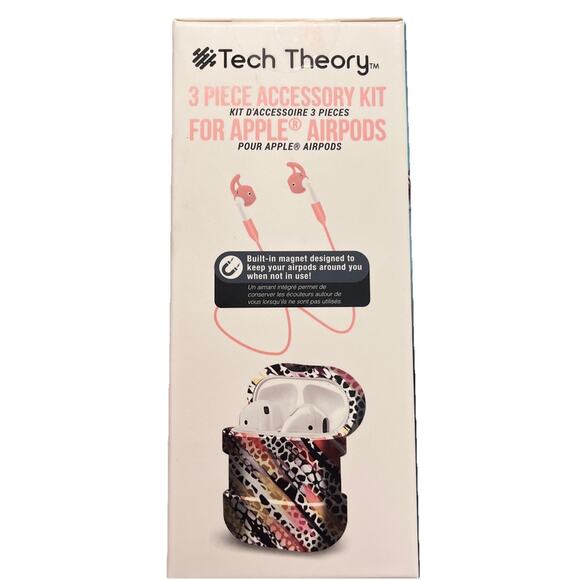 NEW Tech Theory 3 Piece Accessory Kit Apple Airpods 1 & 2 (not included) Cover - Picture 3 of 6